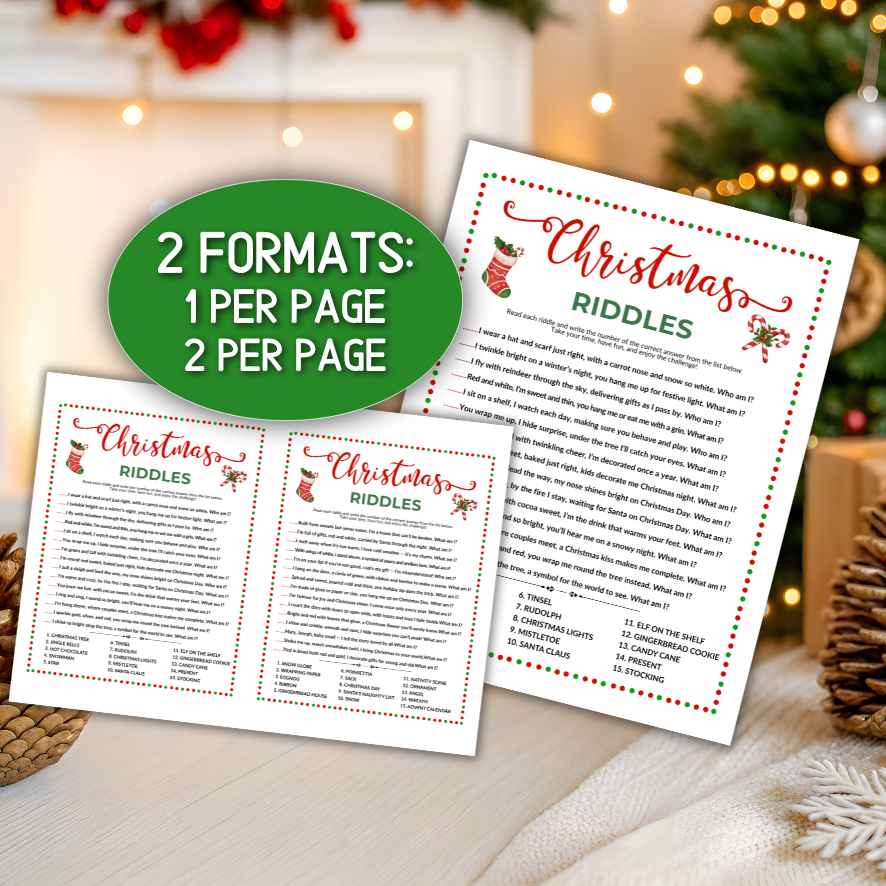 CHRISTMAS RIDDLES PRINTABLE - Image 6