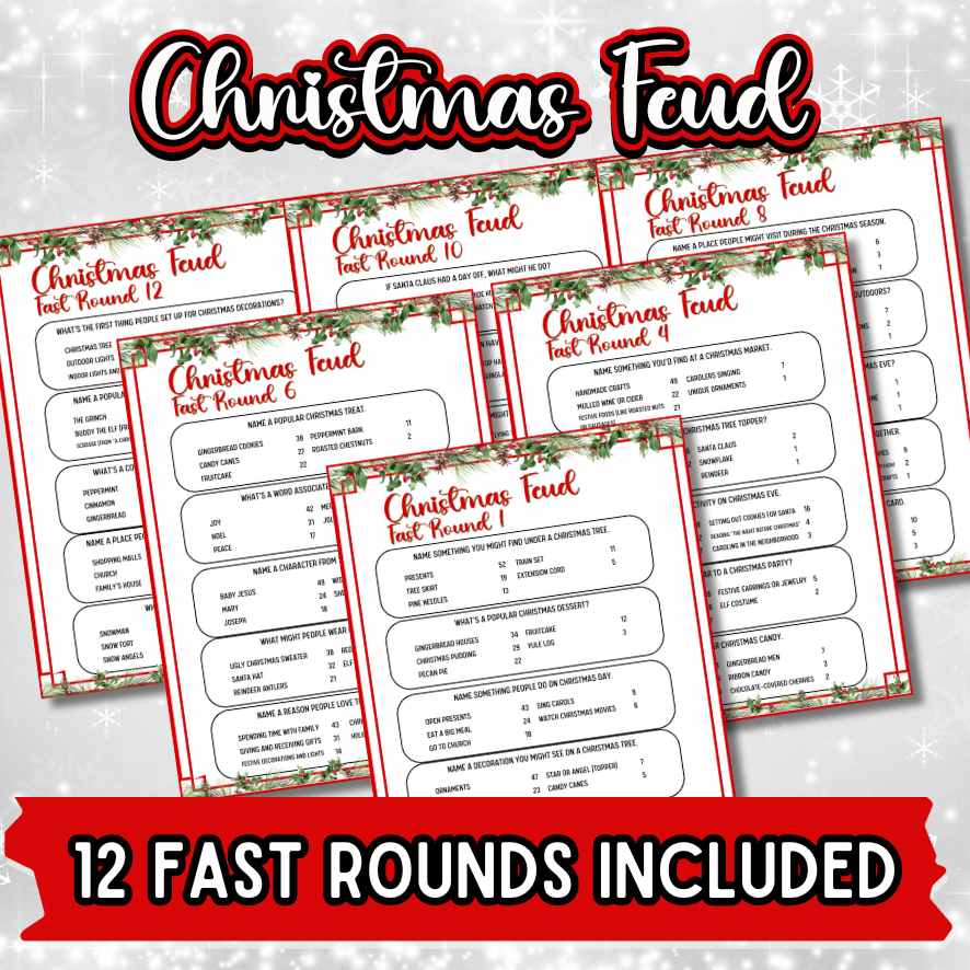 CHRISTMAS FEUD PRINTABLE - Image 6
