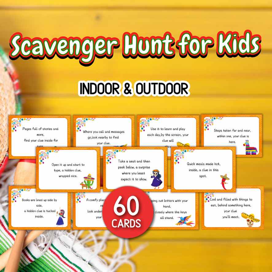 KIDS CINCO DE MAYO MEXICAN PARTY SCAVENGER HUNT