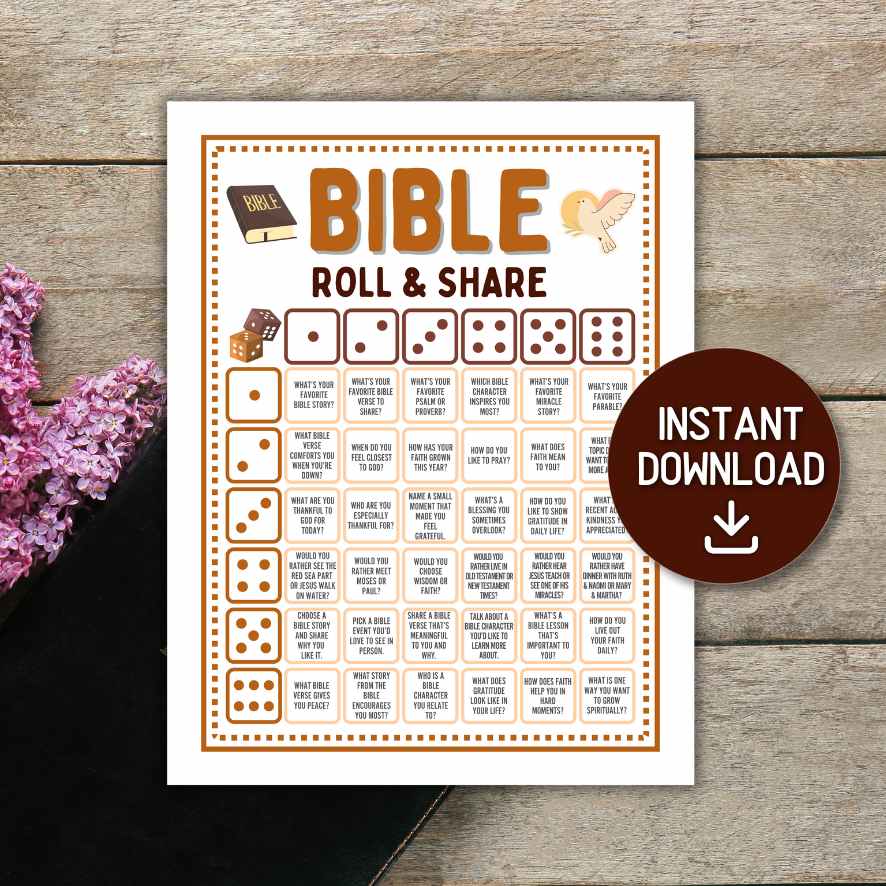BIBLE ROLL AND SHARE DICE GAME