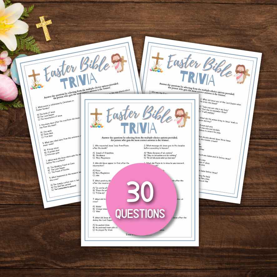 EASTER BIBLE TRIVIA GAME