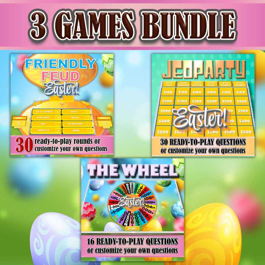 EASTER GAMES BUNDLE POWERPOINT