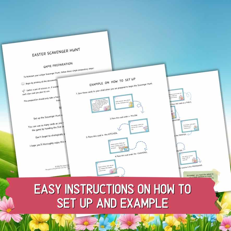 EASTER SCAVENGER HUNT FOR KIDS PRINTABLE - Image 2