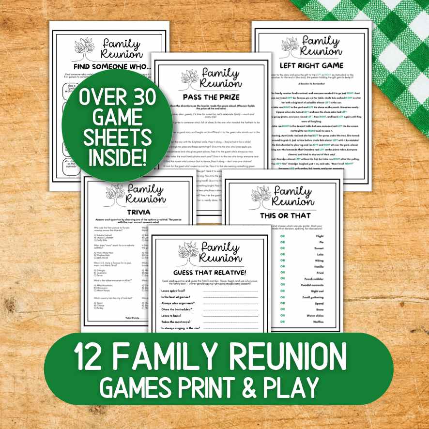 FAMILY REUNION GAMES BUNDLE
