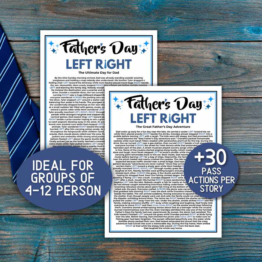 FATHERS DAY LEFT RIGHT GAME PRINTABLE - Image 4