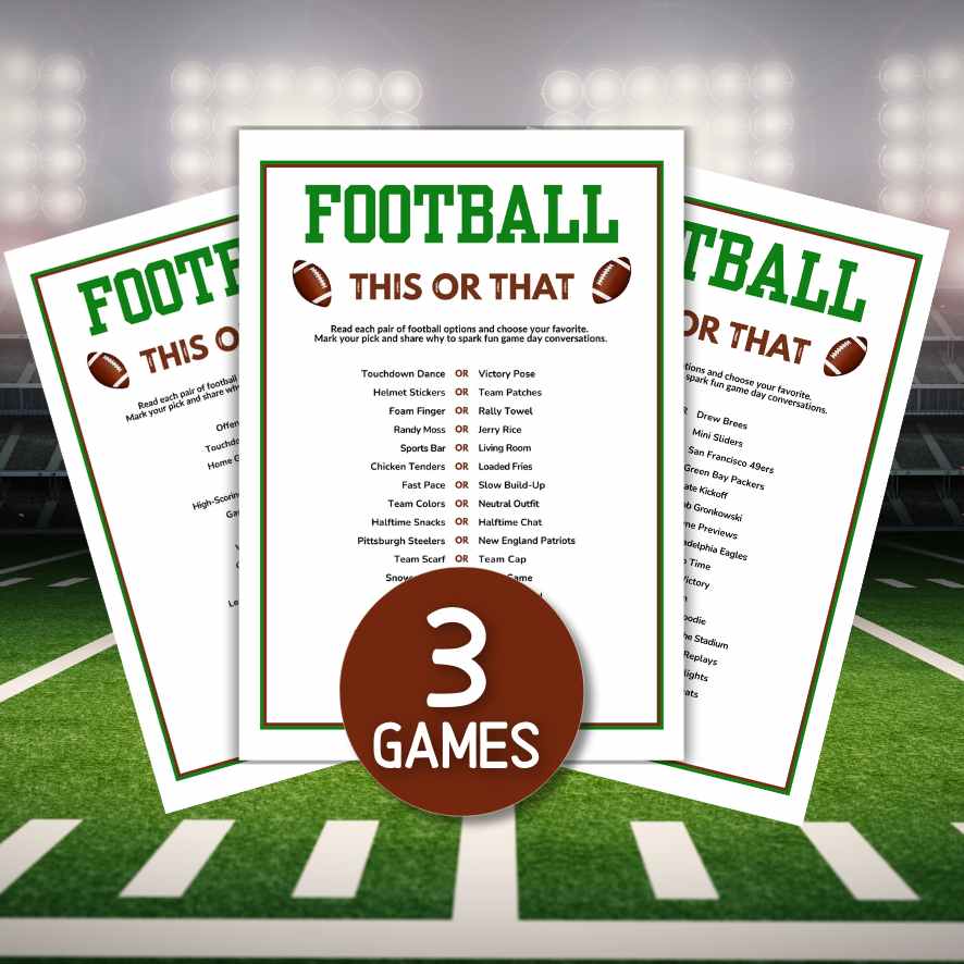 FOOTBALL THIS OR THAT GAME PRINTABLE
