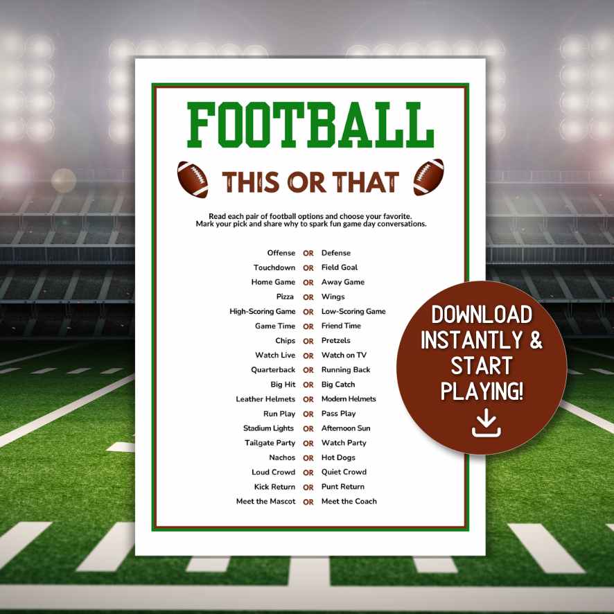 FOOTBALL THIS OR THAT GAME PRINTABLE - Image 2