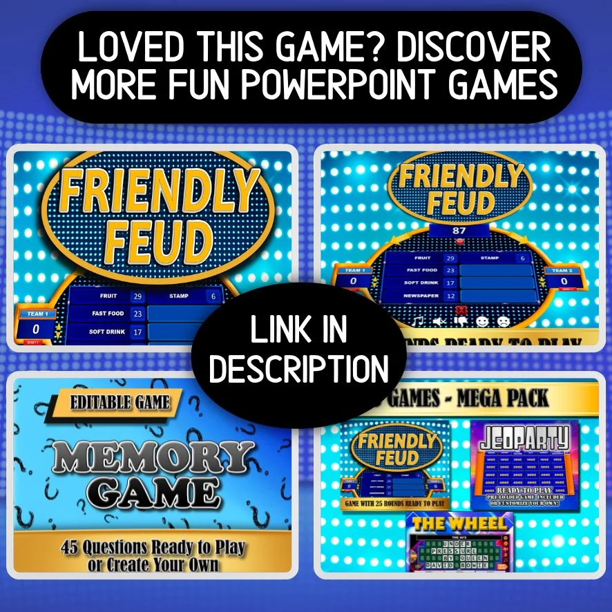 FREE FAST MONEY ROUND FOR GAME FEUD ON POWERPOINT - Image 4