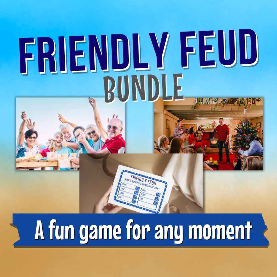 FAMILY FRIENDLY FEUD BUNDLE - PRINTABLE GAME - Image 2