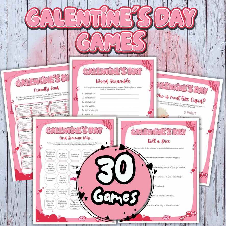 GALENTINES DAY PRINTABLE GAMES