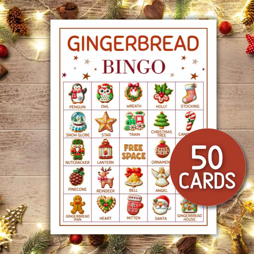 GINGERBREAD BINGO CARDS - Image 3