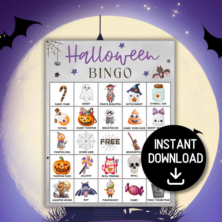 HALLOWEEN BINGO CARDS FOR KIDS - Image 2