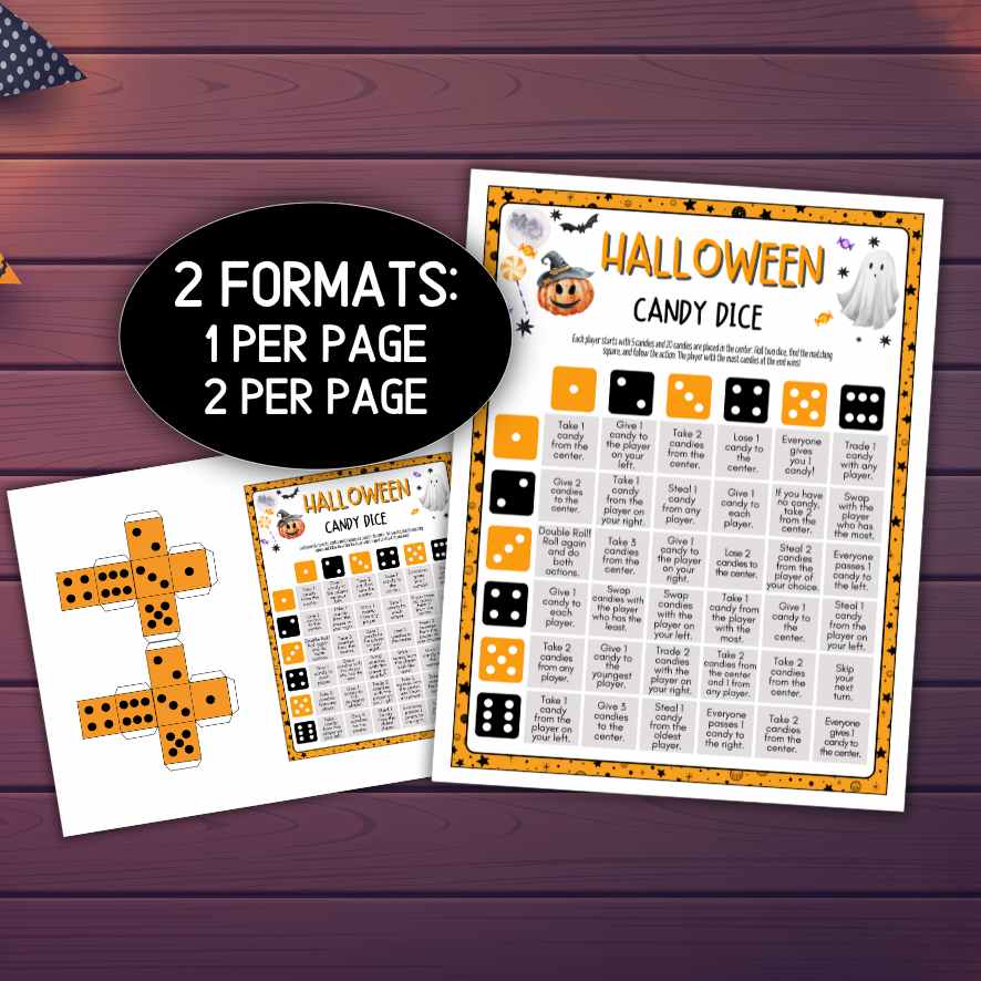 HALLOWEEN CANDY DICE GAME - Image 2