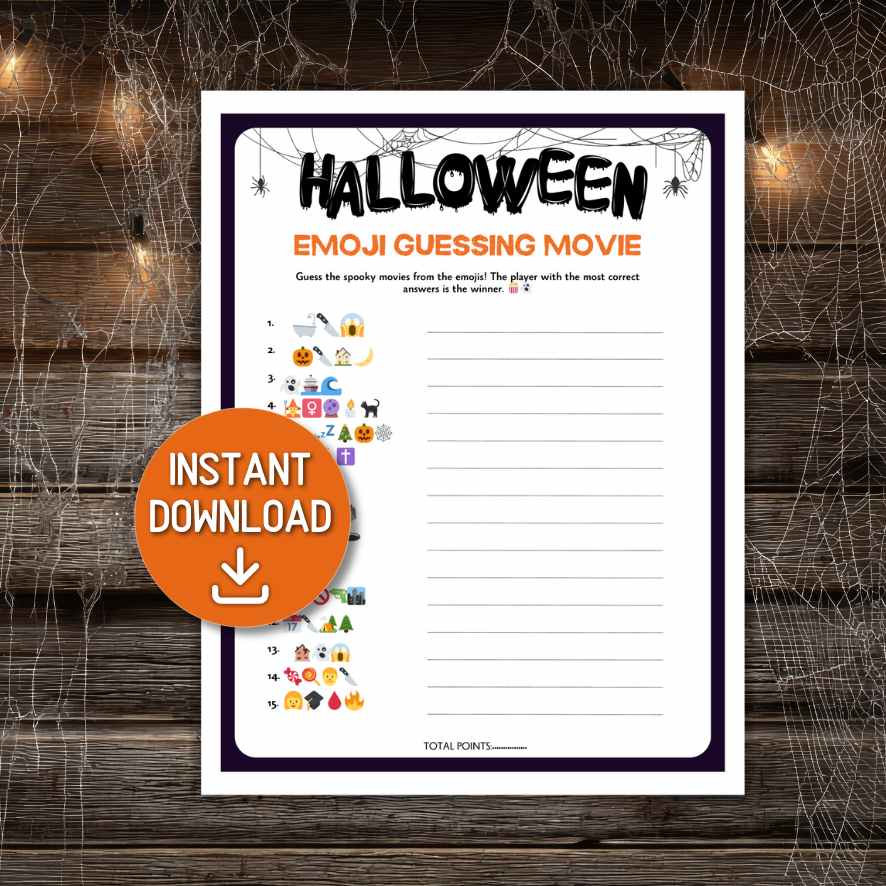 HALLOWEEN EMOJI GAME PRINTABLE - Image 2