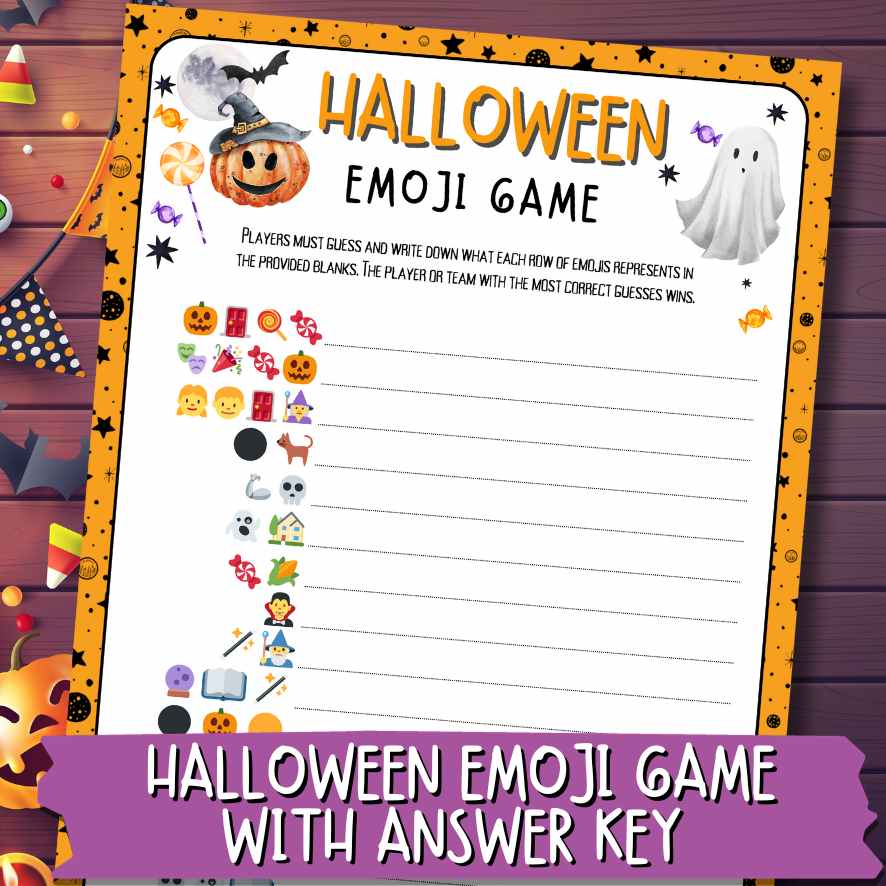 HALLOWEEN EMOJI GAME PRINTABLE - Image 3