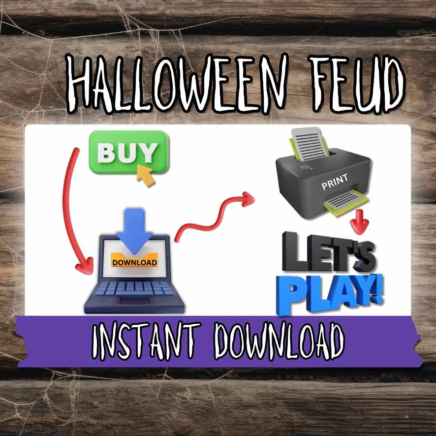 HALLOWEEN FEUD GAME PRINTABLE FOR ADULT - Image 8