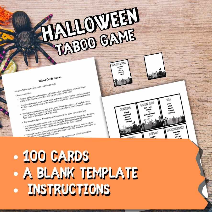 HALLOWEEN FORBIDDEN WORDS PRINTABLE - Image 5