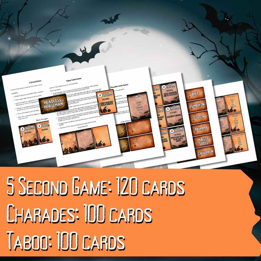 HALLOWEEN GAMES CARD BUNDLE - Image 7