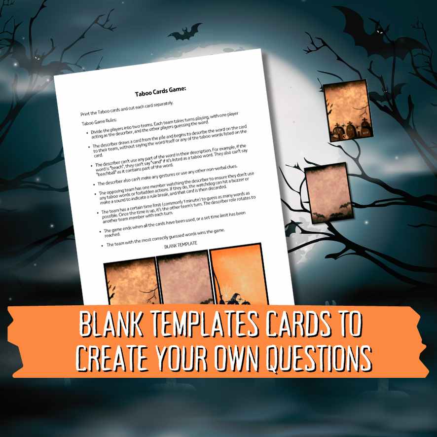 HALLOWEEN FORBIDDEN WORDS GAMES PRINTABLE - Image 4
