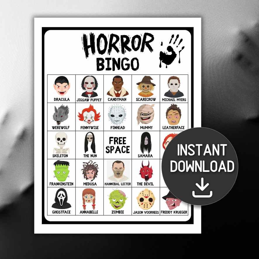HALLOWEEN HORROR BINGO 100 CARDS - Image 2
