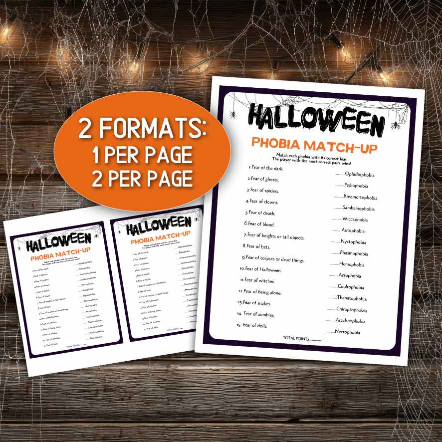 HALLOWEEN PHOBIA MATCH GAME - Image 3