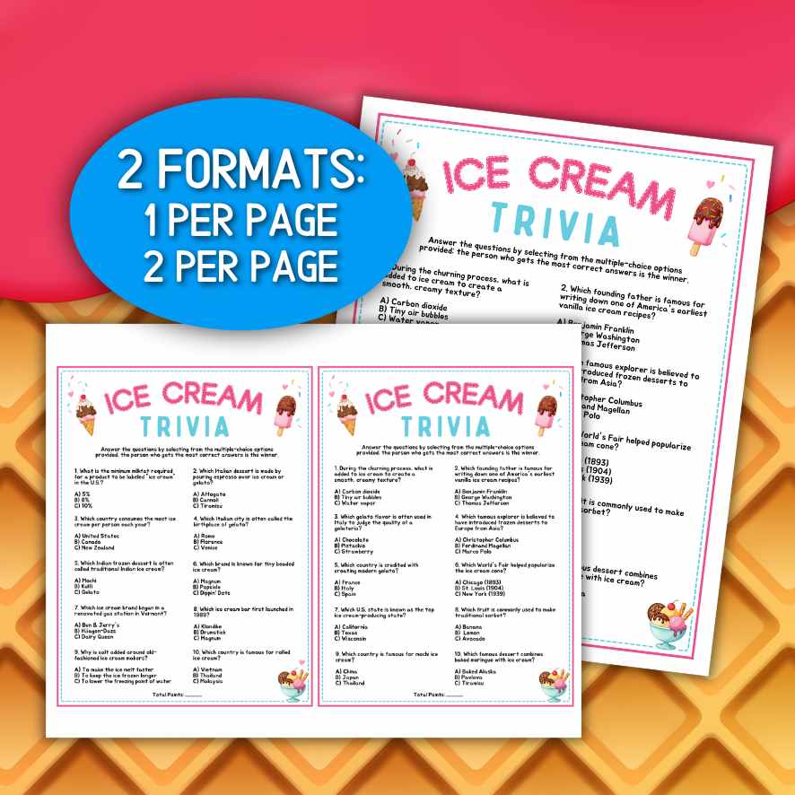 ICE CREAM TRIVIA GAME - Image 5