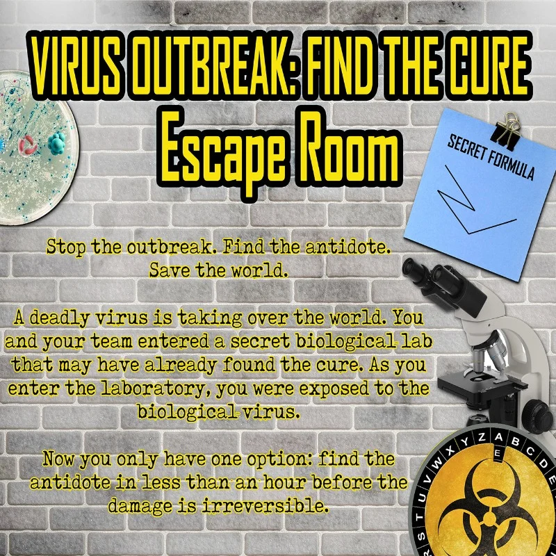 KIDS ESCAPE ROOM VIRUS - PRINT AND PLAY - Image 3