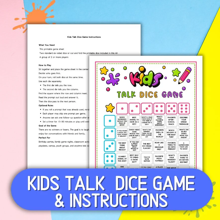 KIDS TALK DICE GAME - Image 2