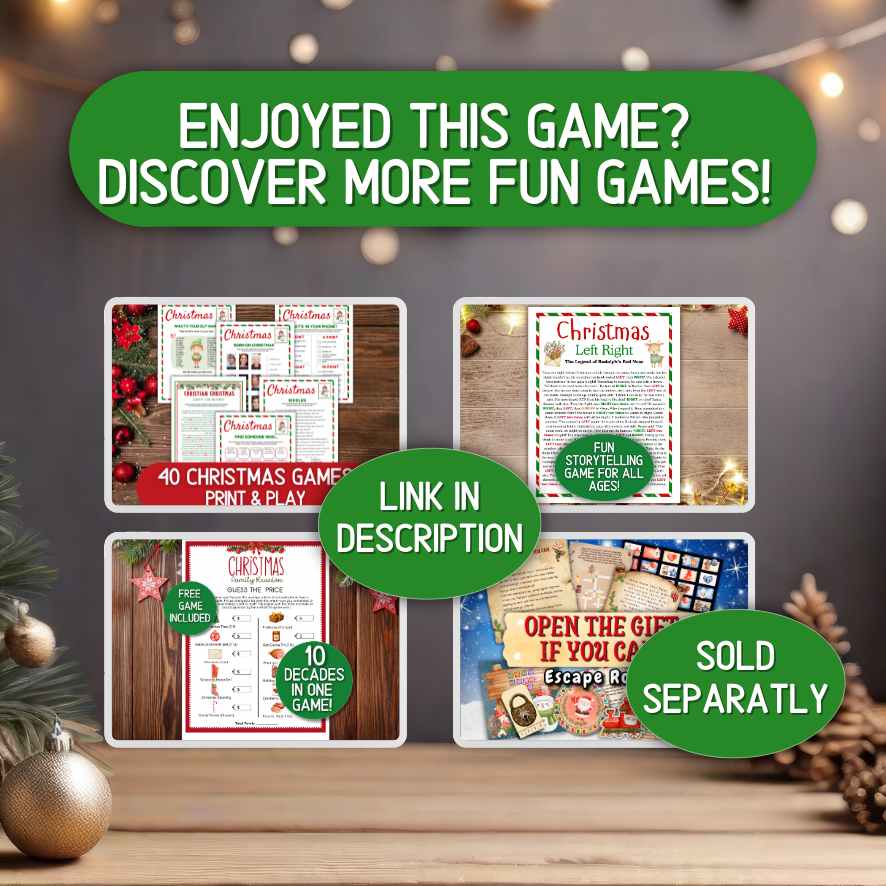 MERRY CHRISTMAS BINGO 50 CARDS - Image 10