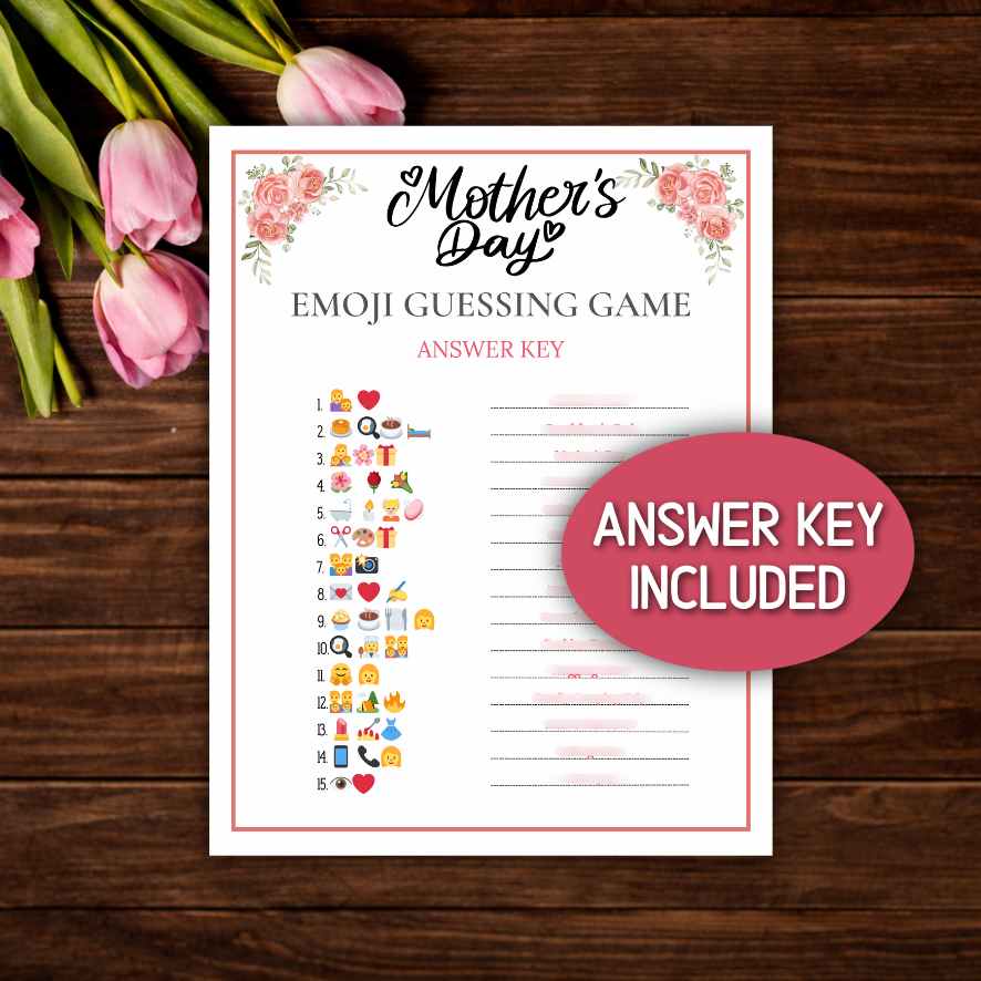 MOTHERS DAY EMOJI GAME PRINTABLE - Image 4