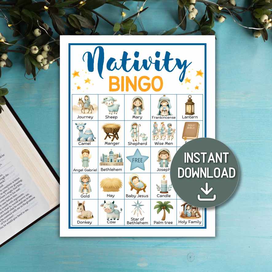 NATIVITY BINGO PRINTABLE 100 CARDS - Image 4