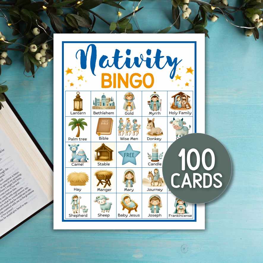 NATIVITY BINGO PRINTABLE 100 CARDS - Image 5