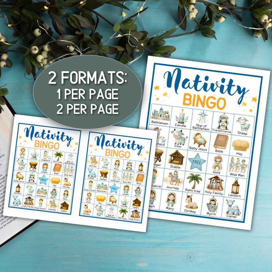 NATIVITY BINGO PRINTABLE 100 CARDS - Image 7