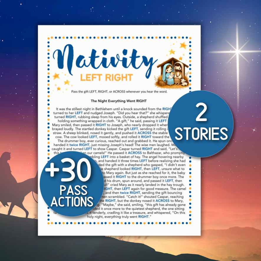 NATIVITY LEFT RIGHT ACROSS GAME