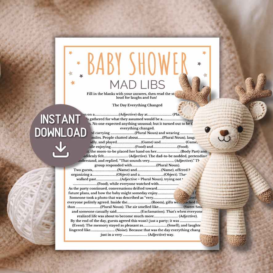 NEUTRAL BABY SHOWER GAMES BUNDLE - Image 2