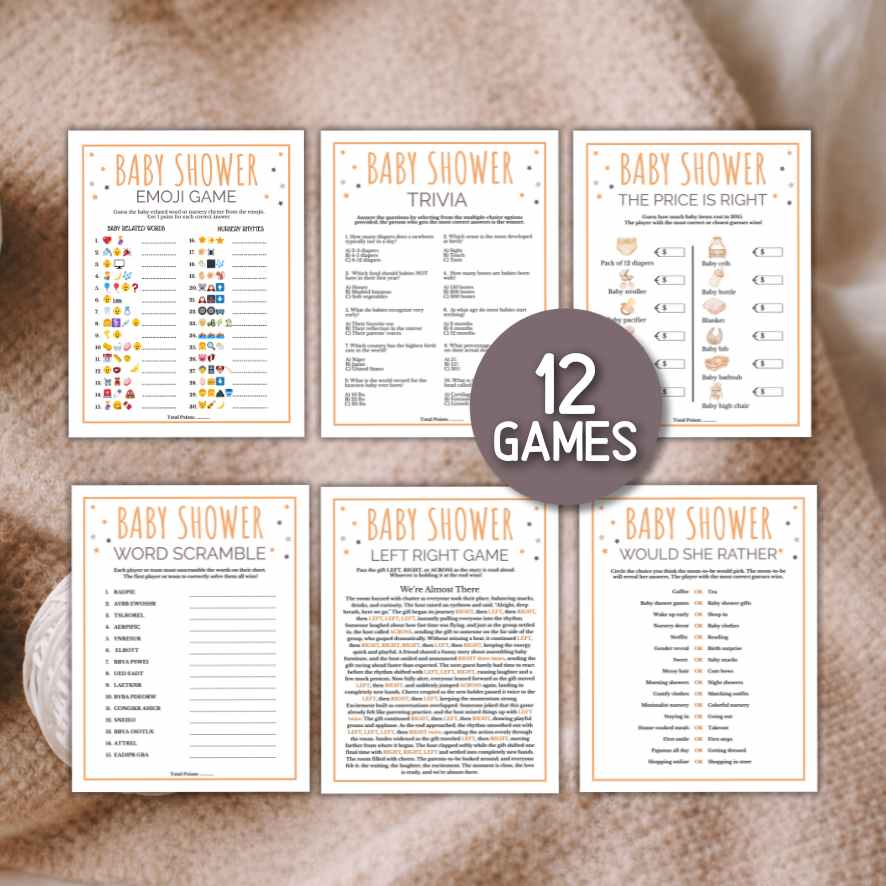 NEUTRAL BABY SHOWER GAMES BUNDLE - Image 4