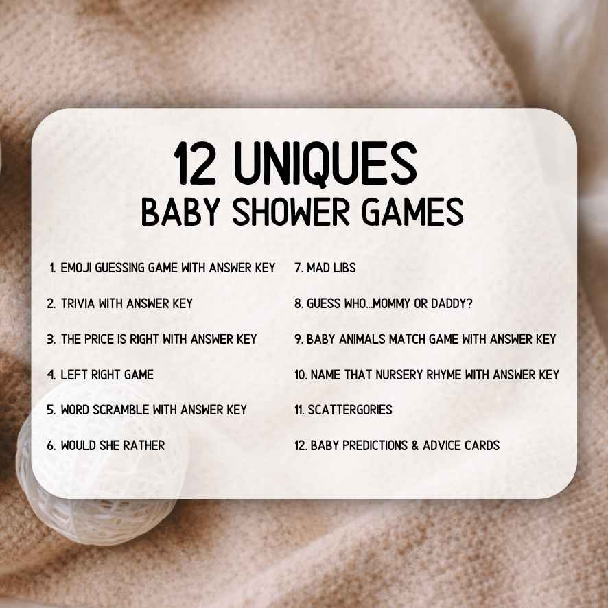 NEUTRAL BABY SHOWER GAMES BUNDLE - Image 5
