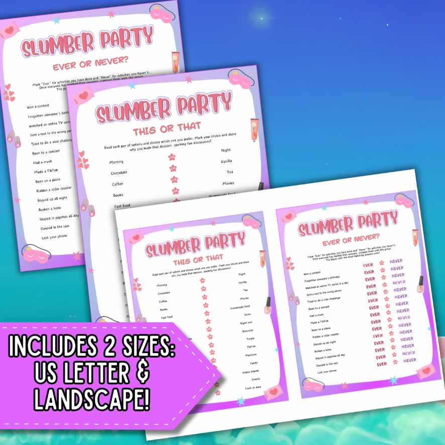 NEVER HAVE I EVER SLUMBER PARTY GAME - Image 3