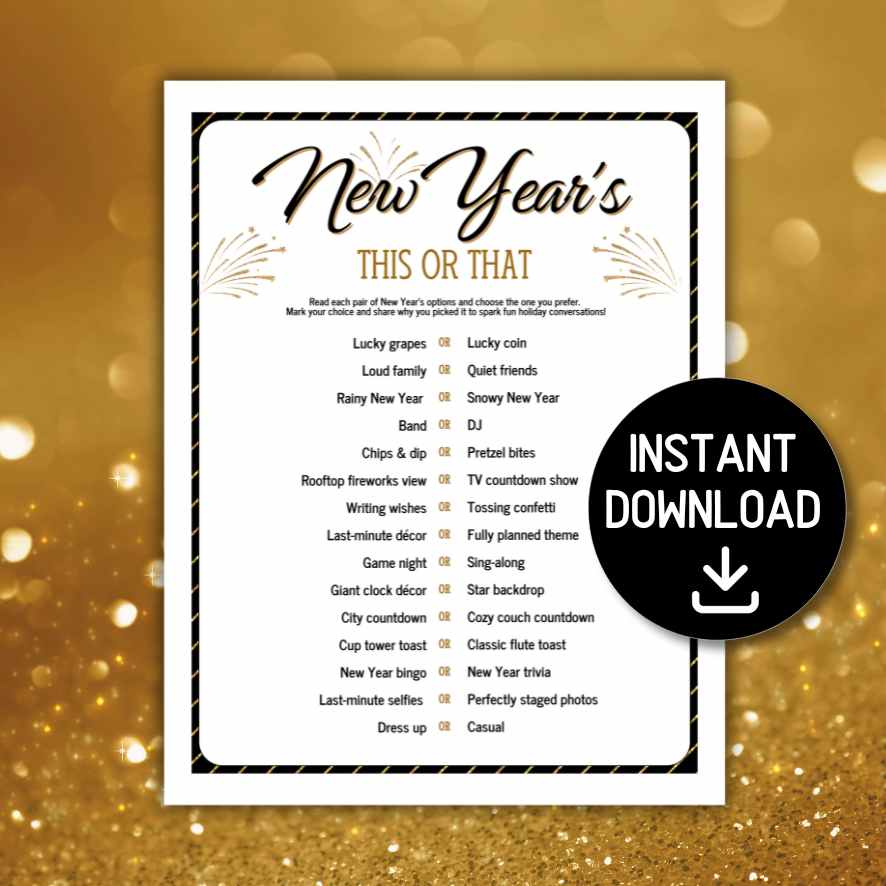NEW YEARS THIS OR THAT GAME - Image 2