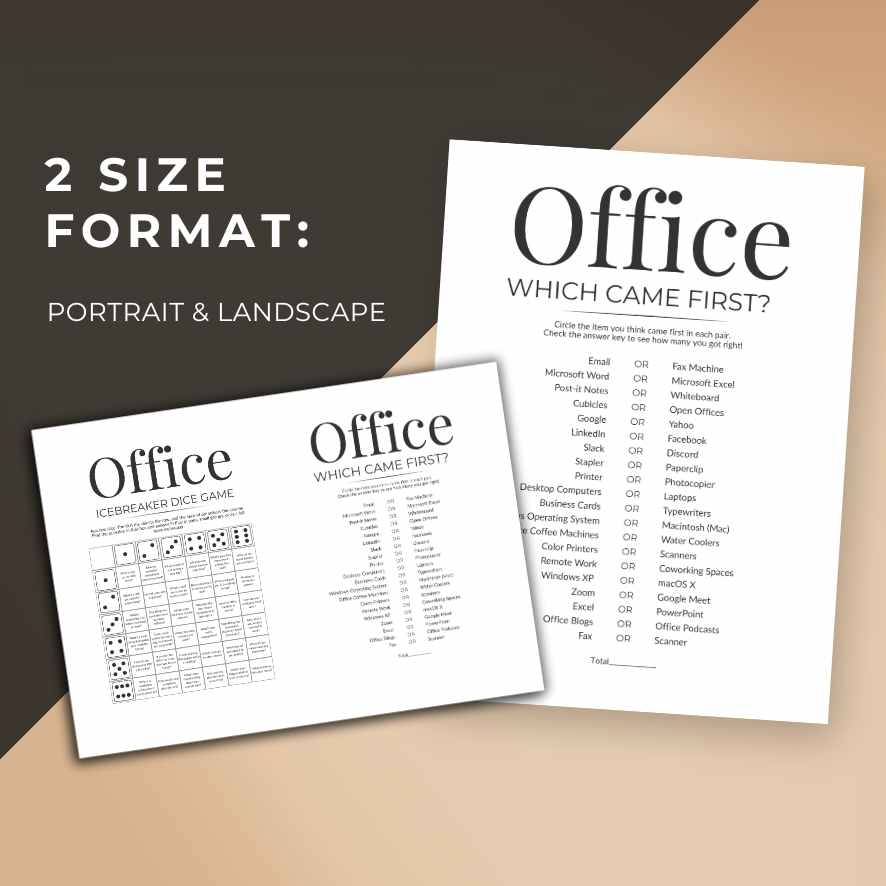 OFFICE GAMES PRINTABLE BUNDLE - Image 7