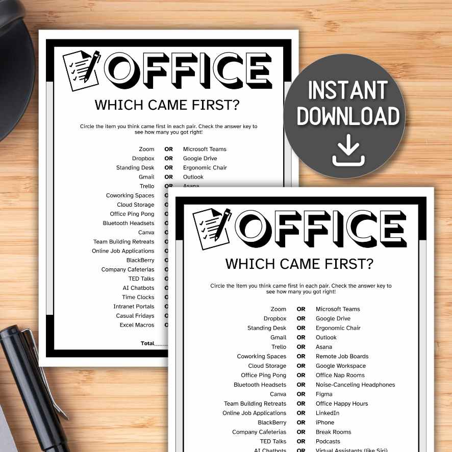 OFFICE WHICH CAME FIRST TRIVIA - Image 2