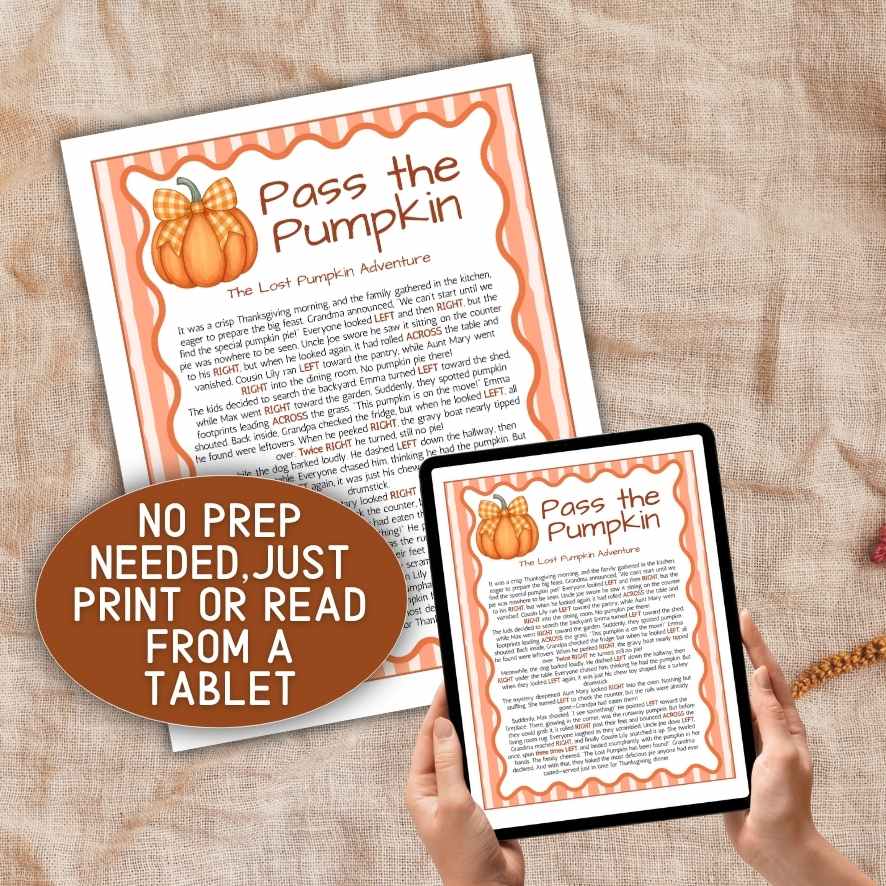 PASS THE PUMPKIN GAME PRINTABLE - Image 4