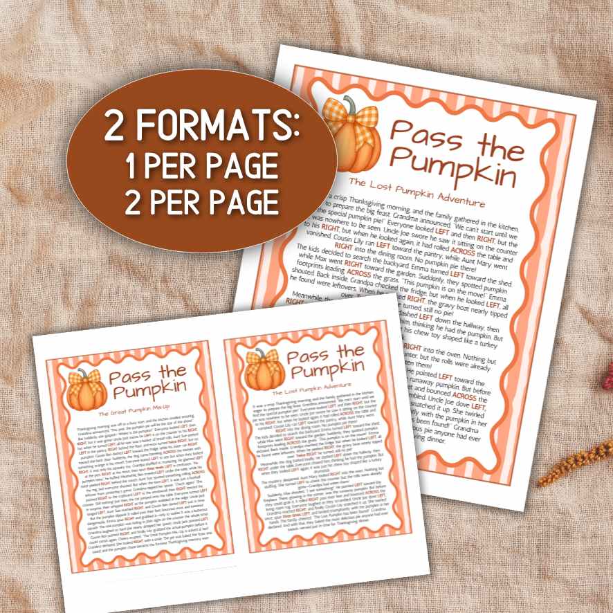 PASS THE PUMPKIN GAME PRINTABLE - Image 7