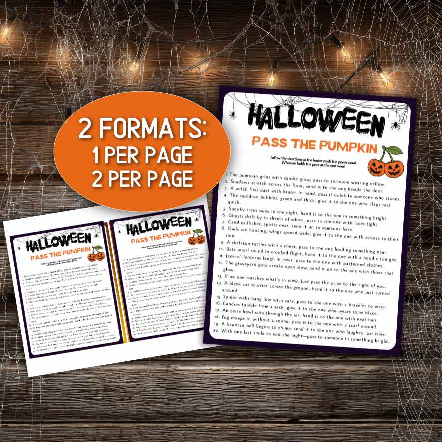 PASS THE PUMPKIN PRINTABLE GAME - Image 7