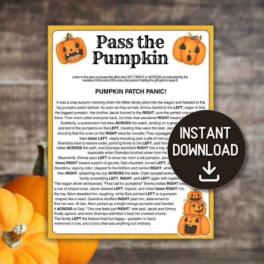 PASS THE PUMPKIN STORY GAME - Image 2