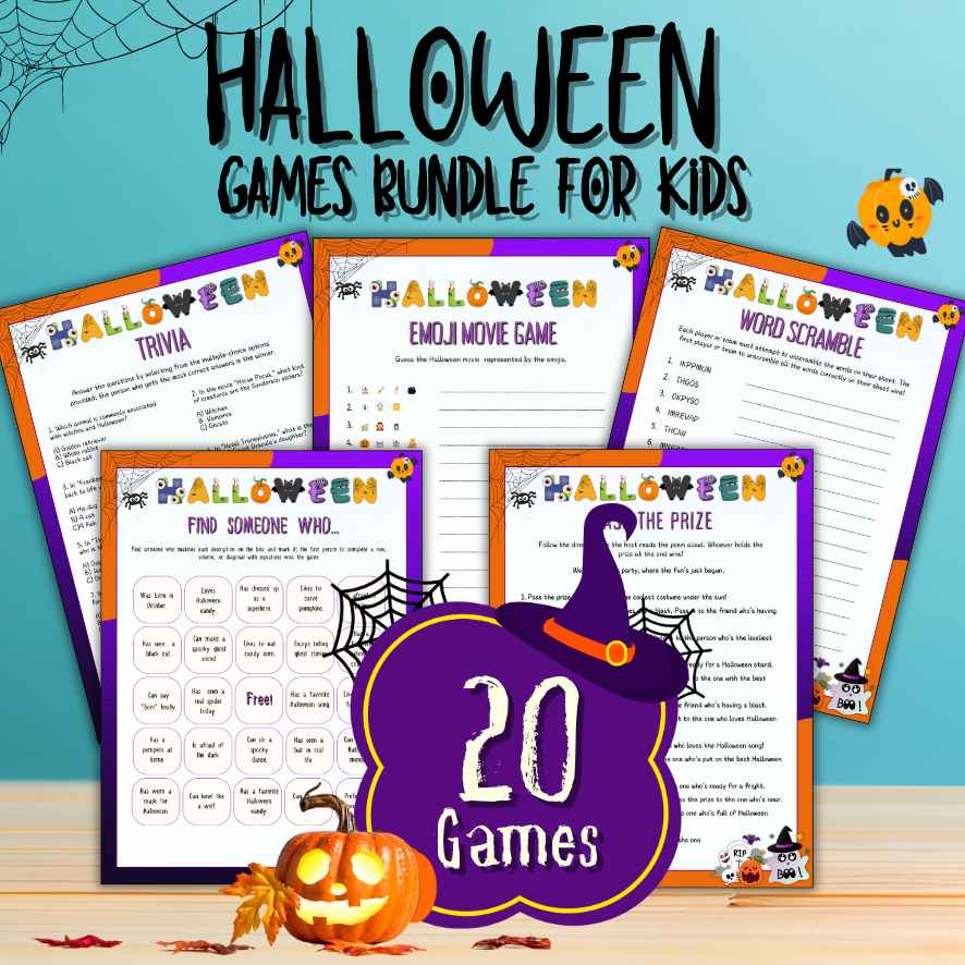 PRINTABLE HALLOWEEN GAMES FOR KIDS