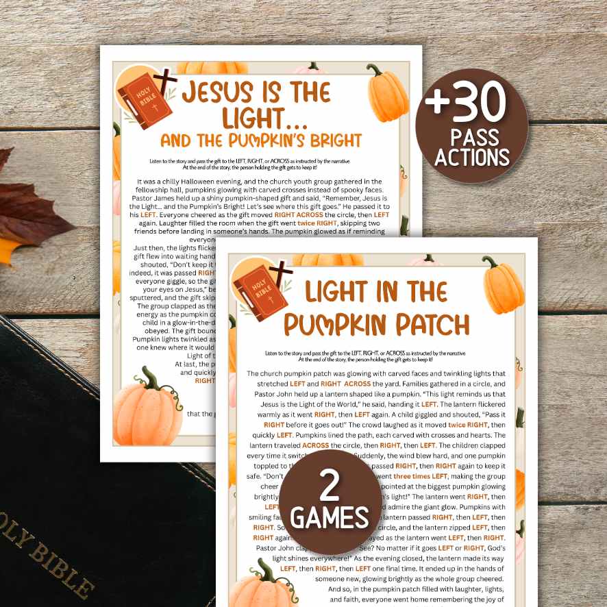 PUMPKIN BIBLE LEFT RIGHT GAME