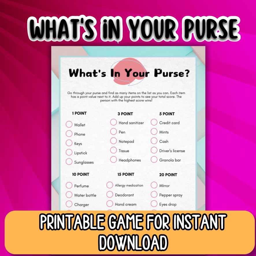 PURSE GAME SCAVENGER HUNT - Image 4