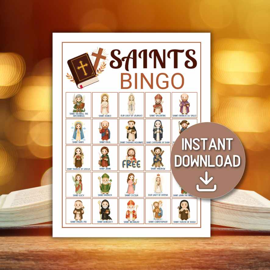 SAINT BINGO CARDS FOR CATHOLIC KIDS - Image 2