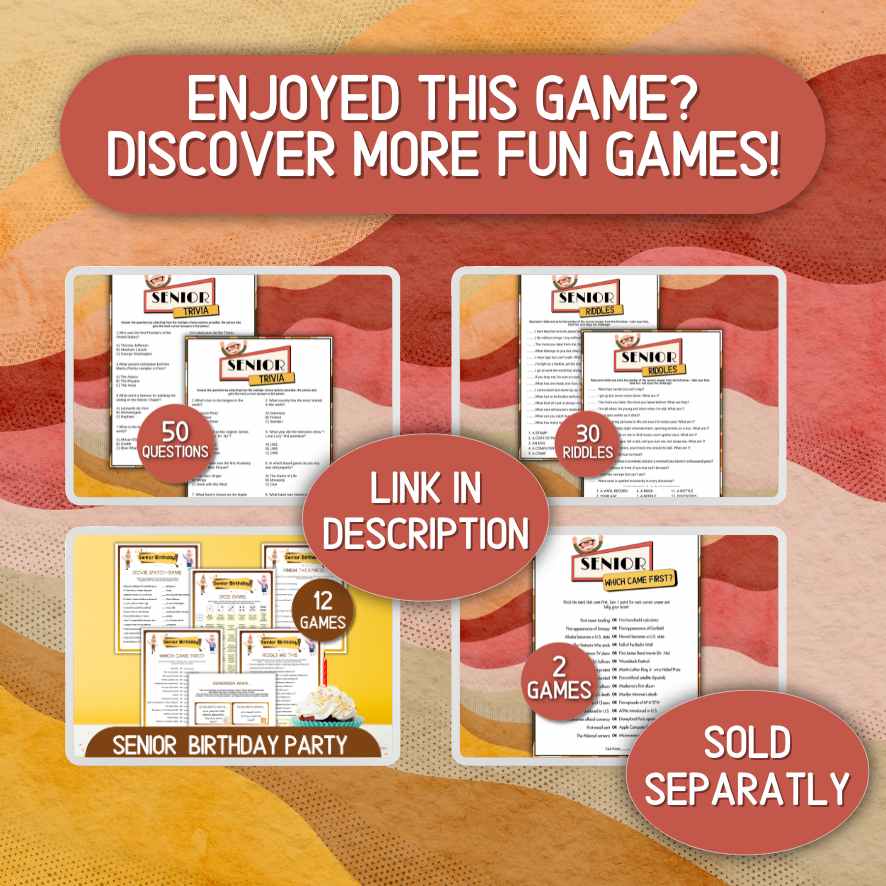 SENIOR THINK FAST GAME - Image 5